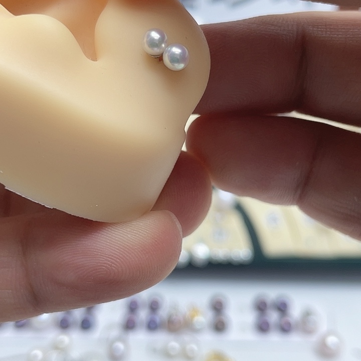 柠***拧耳饰淡水珍珠银S925镶嵌