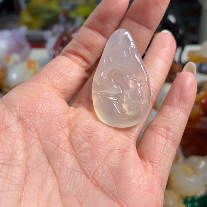 玛瑙/玉髓未镶嵌吊坠(不含链)