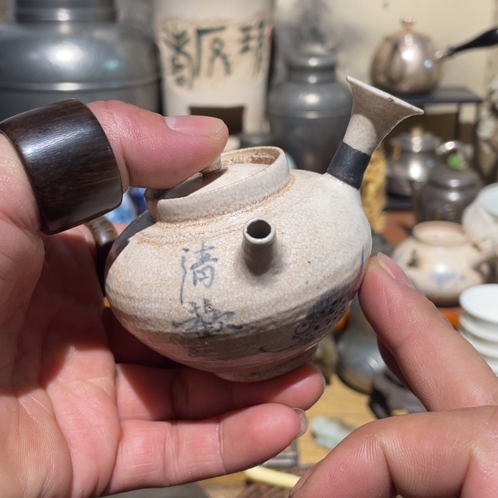 我白陶侧把壶的手工好物推荐