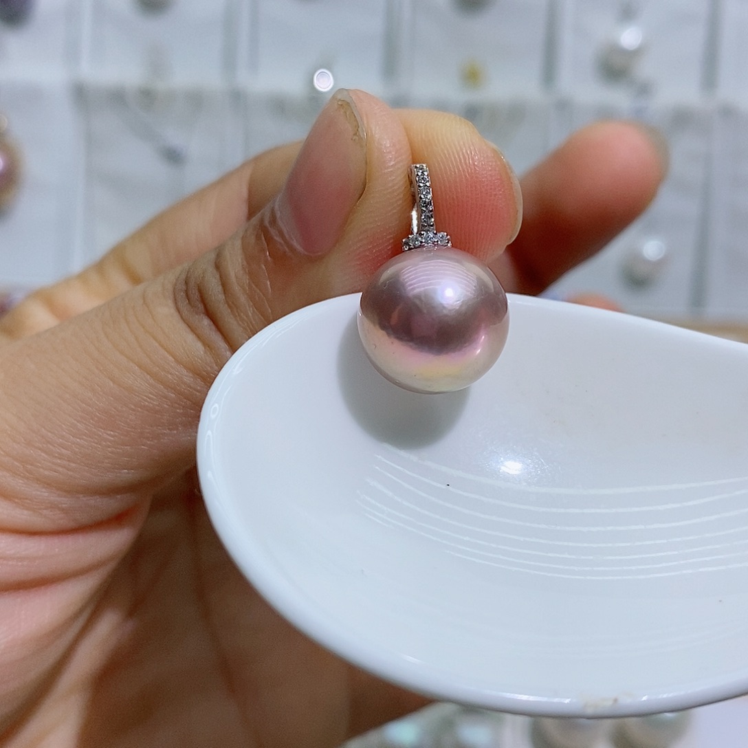 吊坠(赠链)银S925镶嵌淡水珍珠