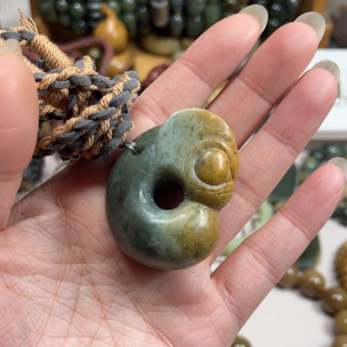 【闪购商品】岫岩河磨玉（透闪石质玉）挂件未镶嵌