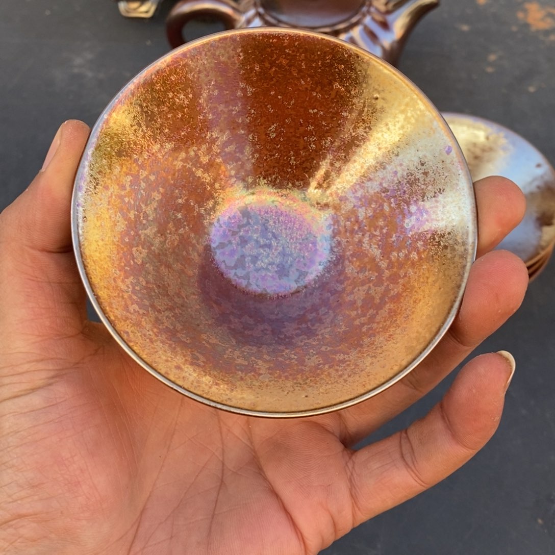 柴烧茶具陶瓷杯子