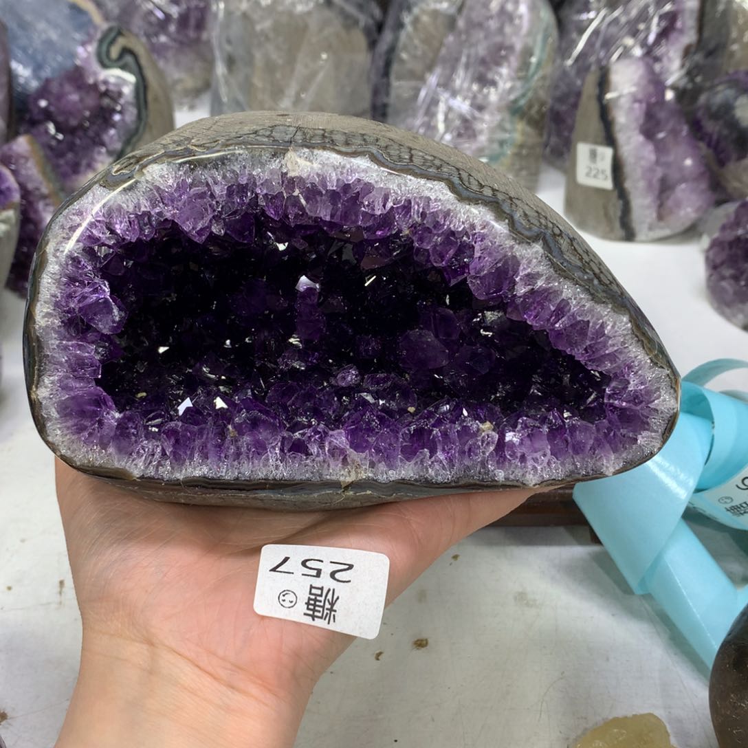 紫晶摆件未镶嵌水晶