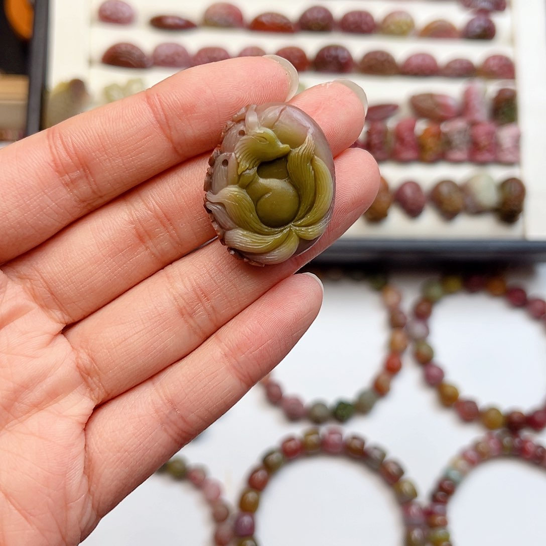 玛瑙/玉髓珠宝半成品未镶嵌