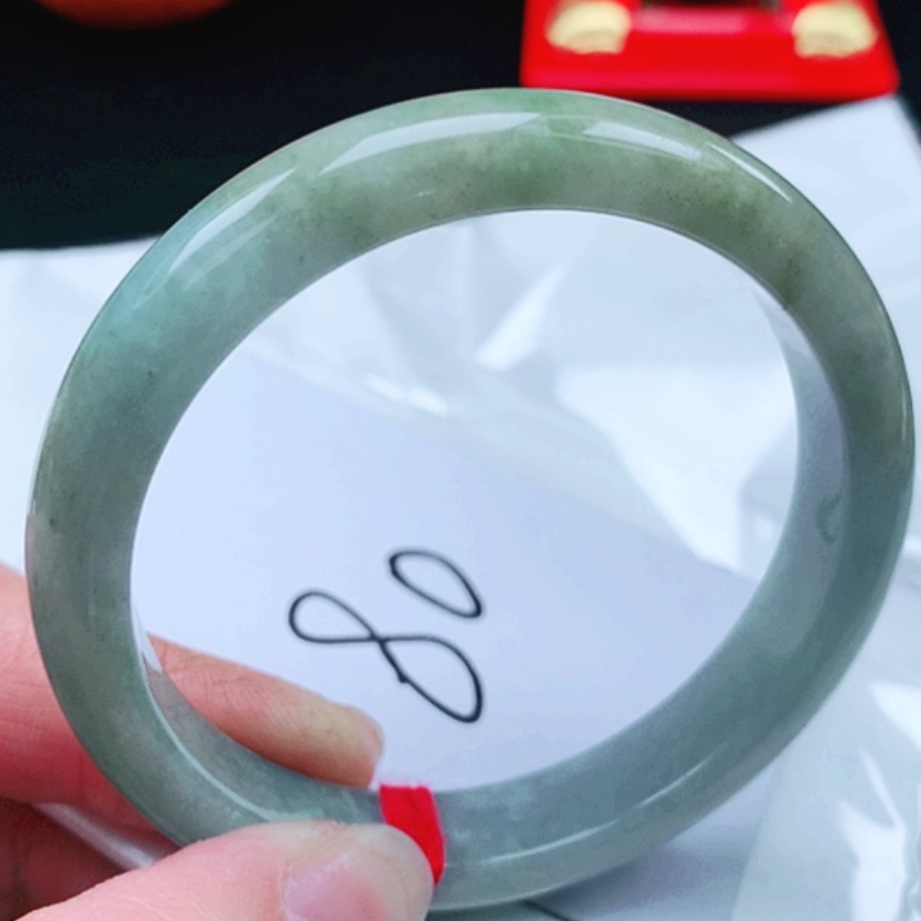 【闪购商品】翡翠手镯未镶嵌57圈