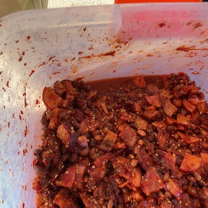 中国大陆农家萝卜豆子两斤