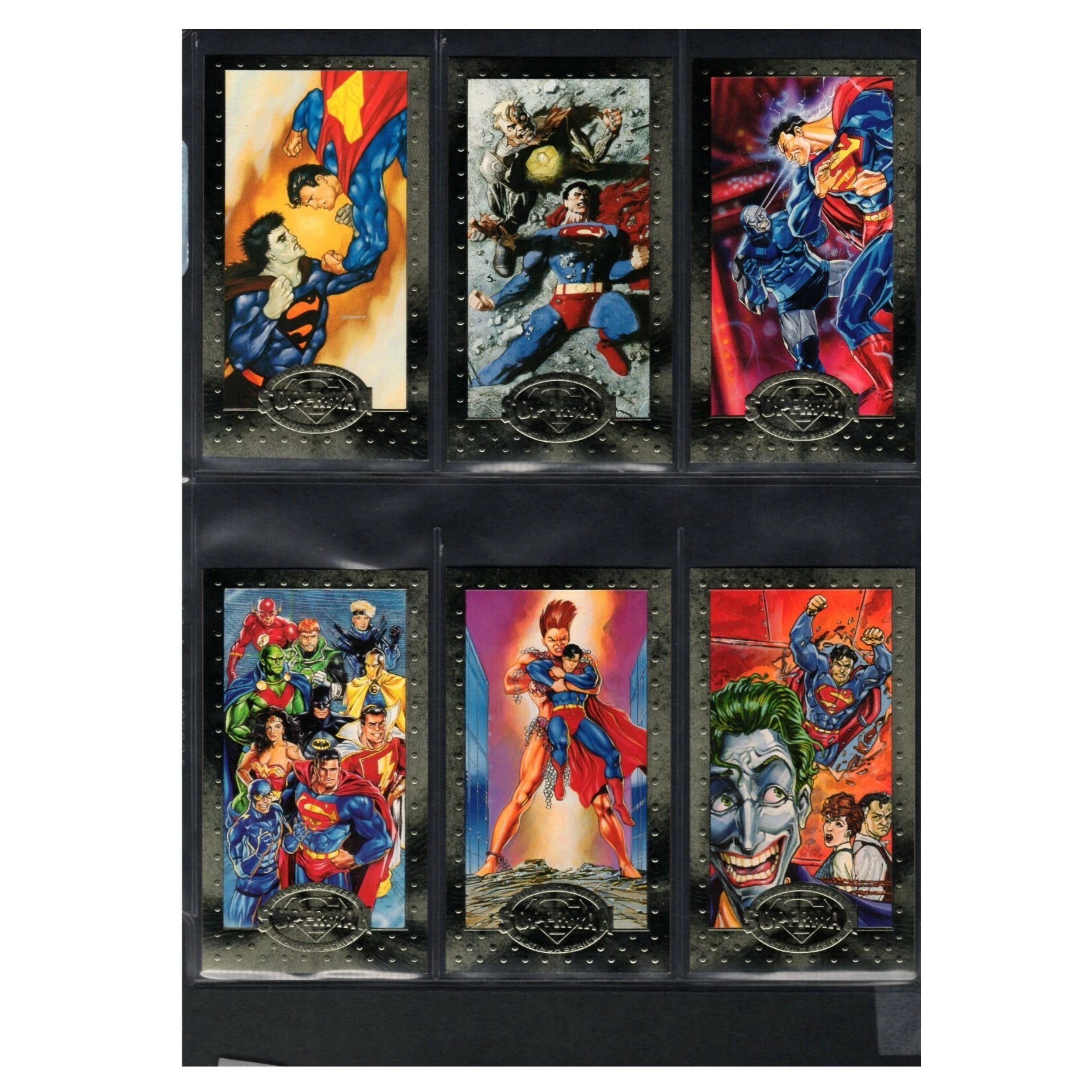 1994年SKYBOX《超人》美漫DC系列super man白金钢铁之躯收藏卡牌