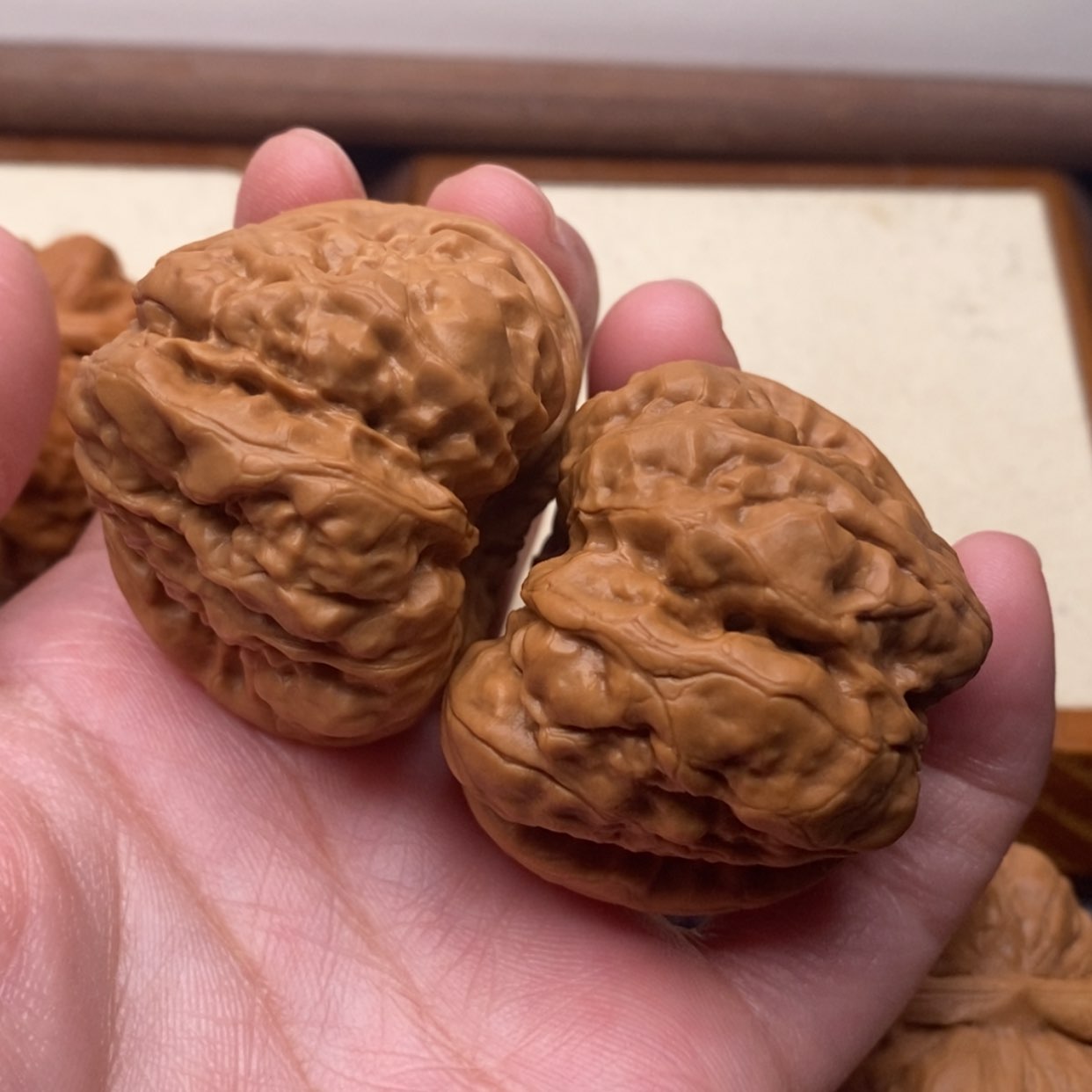 【闪购商品】把件文玩核桃逍*游边44左右