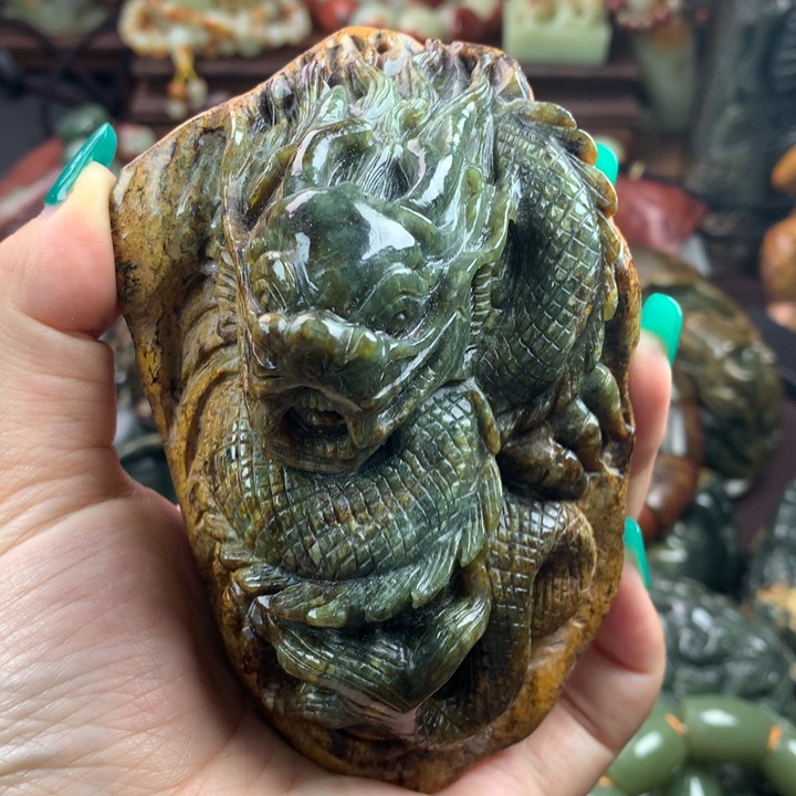 岫岩河磨玉（透闪石质玉）手把未镶嵌