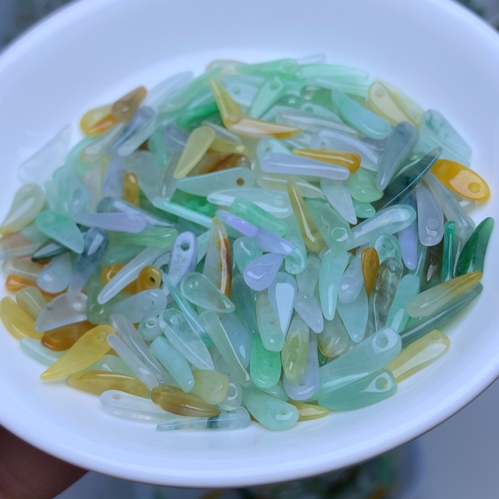 散珠翡翠冰三彩小辣椒10个