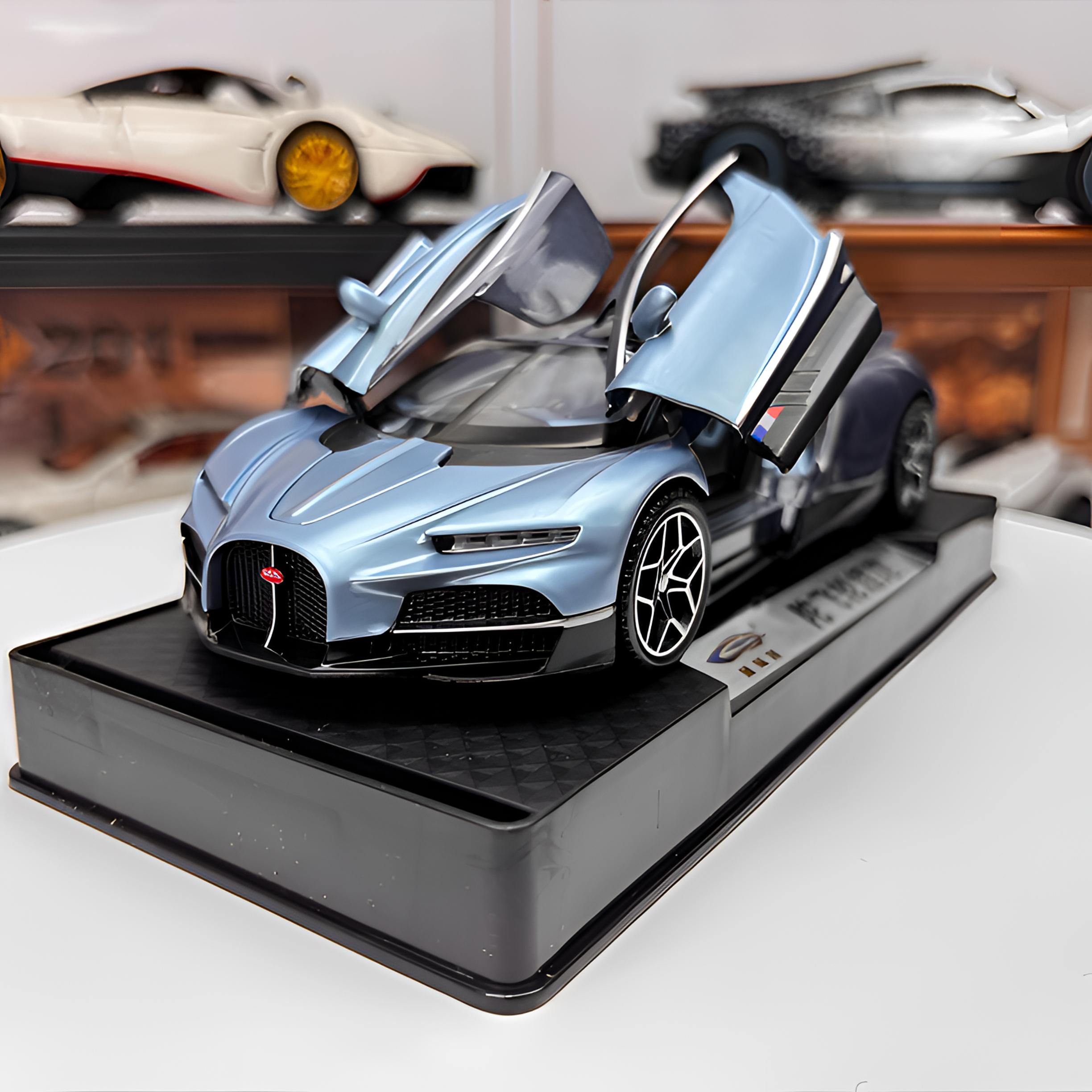 (爆款榜)布加迪陀飞轮合金汽车模型收藏观赏摆件