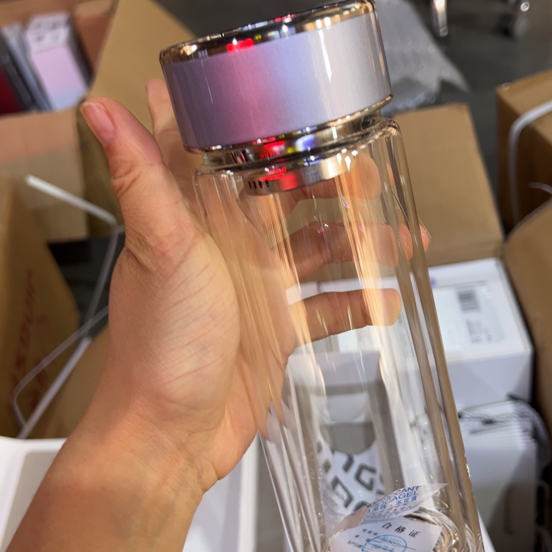 晶双层玻璃杯380玻璃杯替换玻璃杯380礼盒玻璃杯