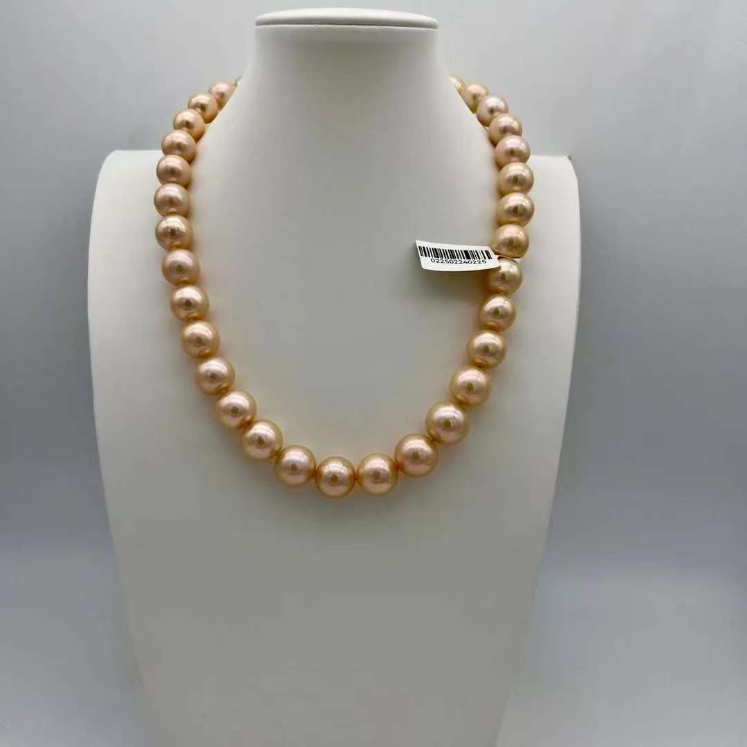 225-1大点位金鳞龙珠11-13mm正圆全珠链