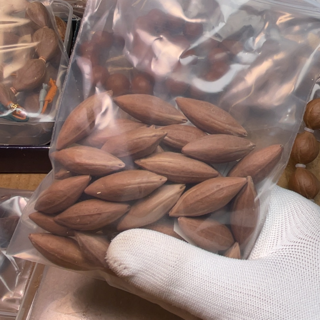 镂***空橄榄核手串/手链打孔不退