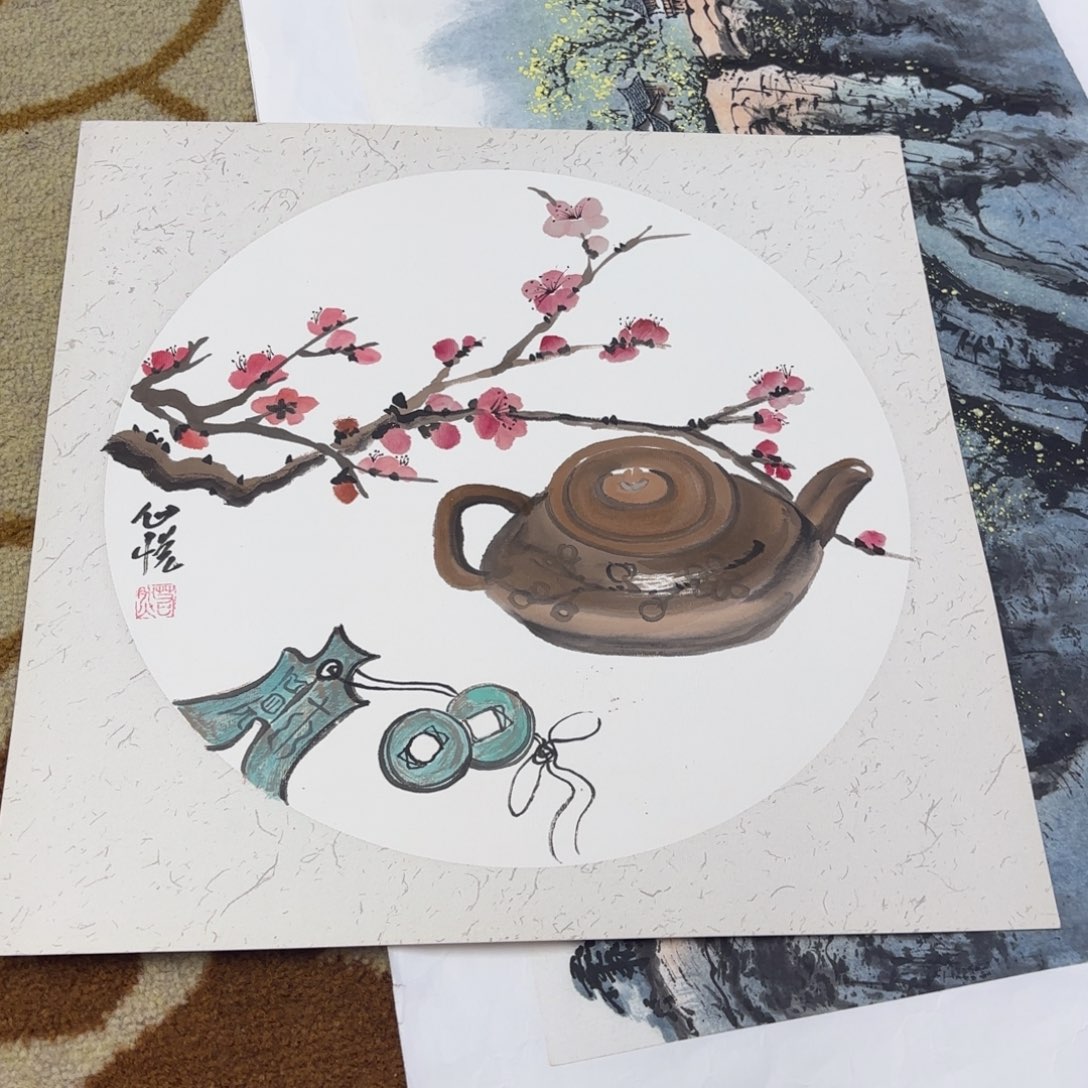 国画38-38卡纸作品艺