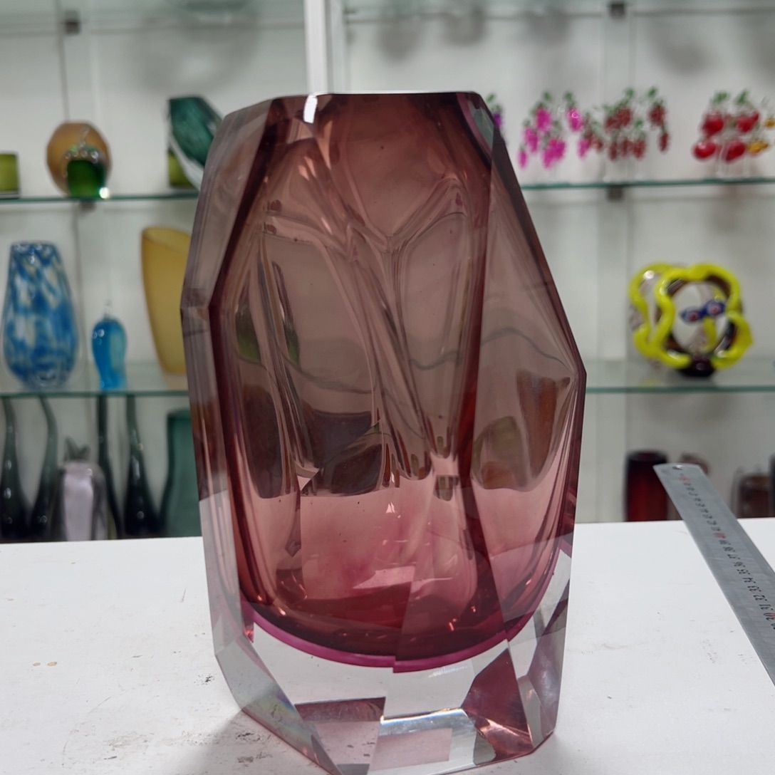 高 21 轻奢琉璃花器福利正常手工痕迹