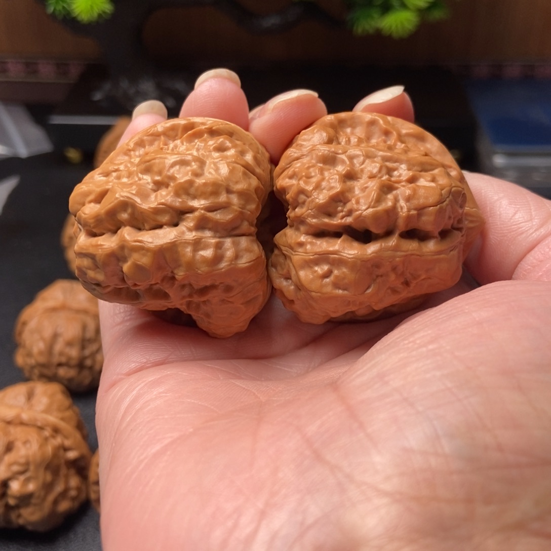 排***路把件文玩核桃蛤蟆头