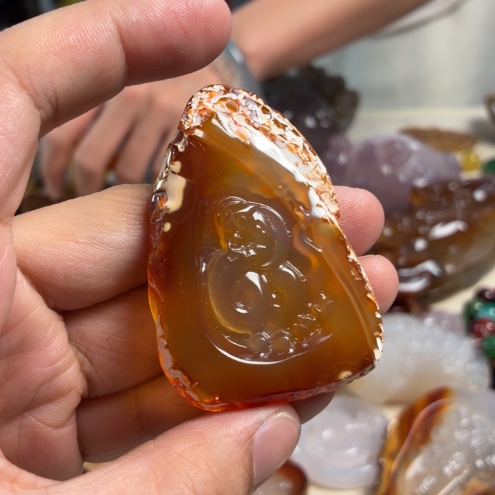 玛瑙/玉髓未镶嵌吊坠(不含链)