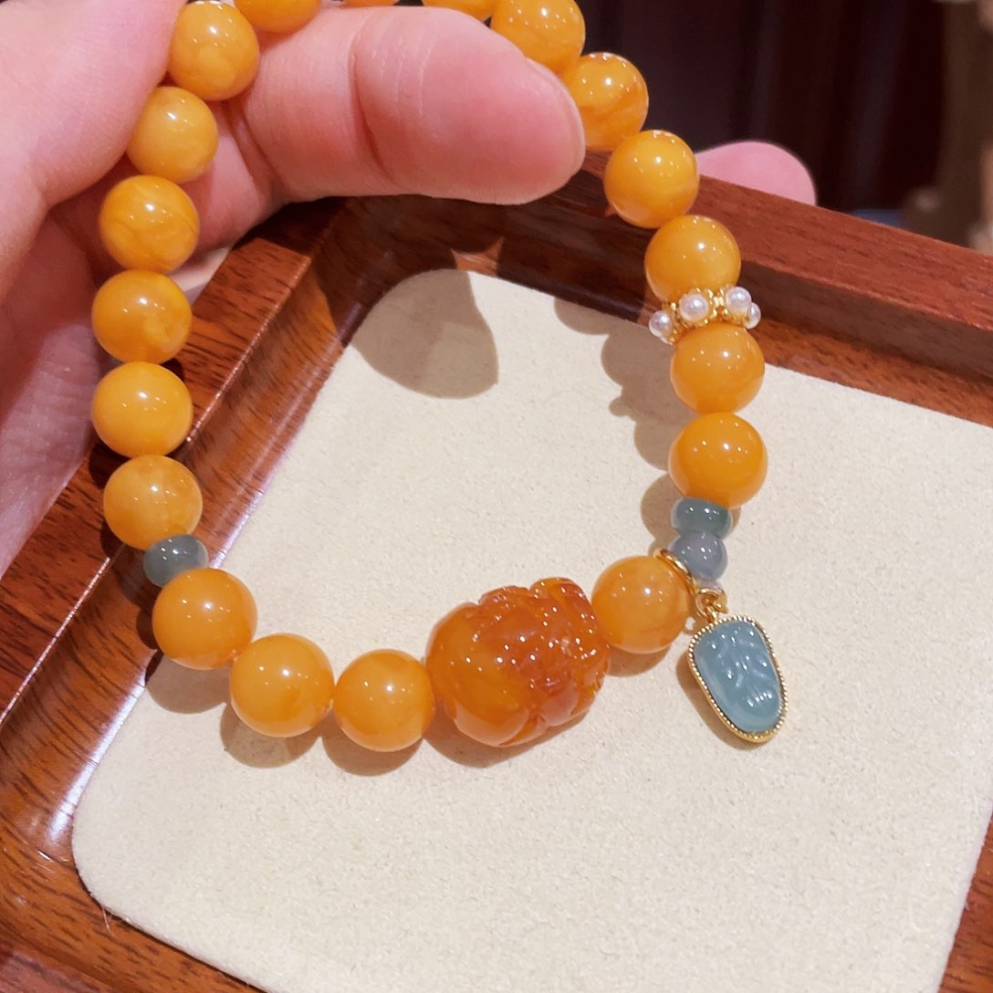 蜜蜡手链未镶嵌手串