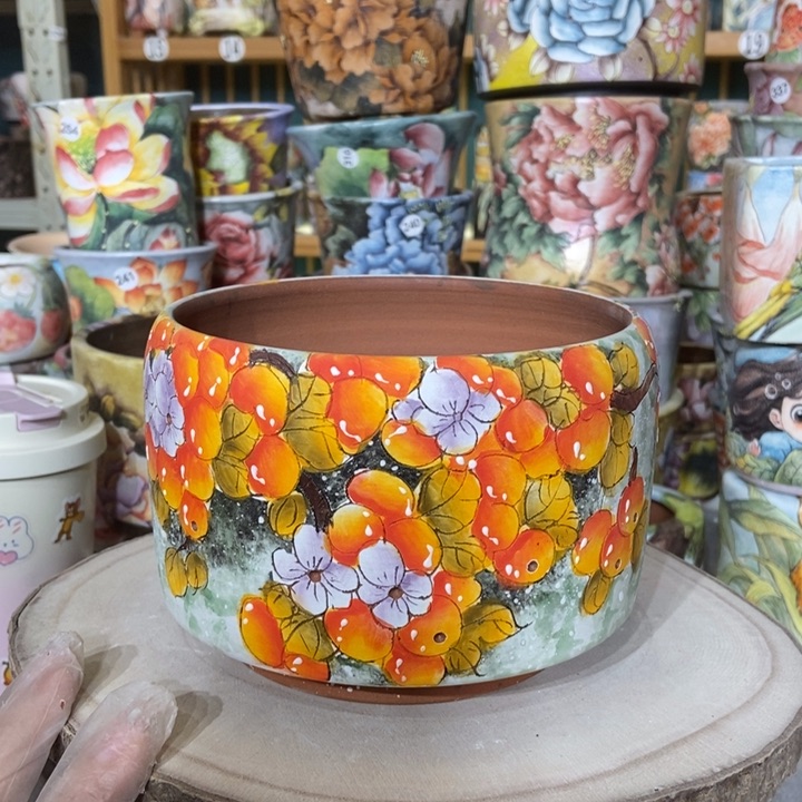 红陶景德镇艺术手绘作品