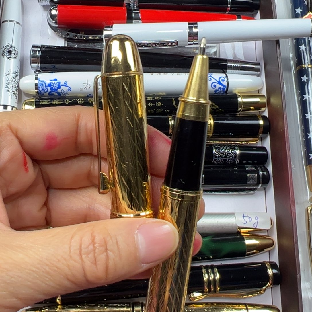 便携式永生幸福2000全铜刻花拉丝51.3克宝珠笔