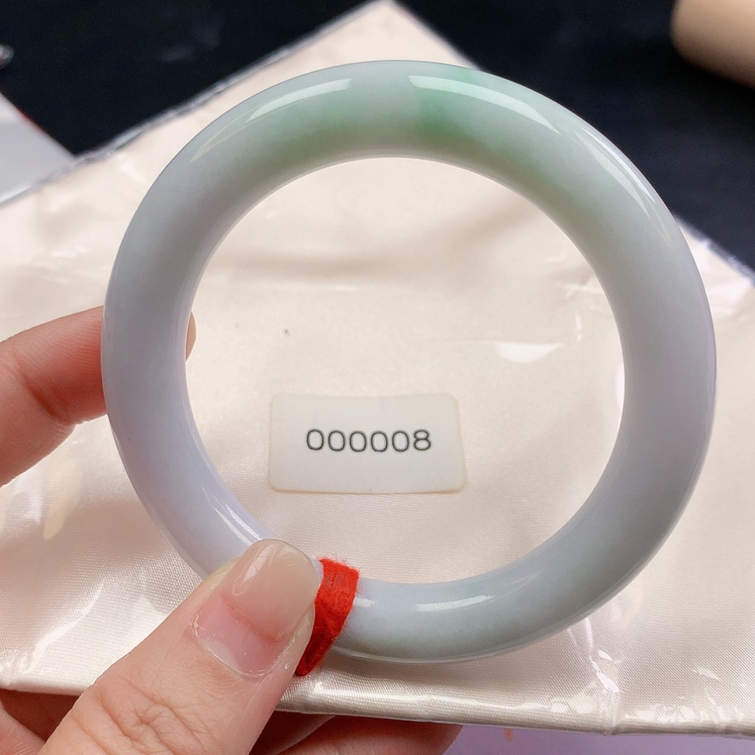 翡翠手镯未镶嵌55圈圆000008