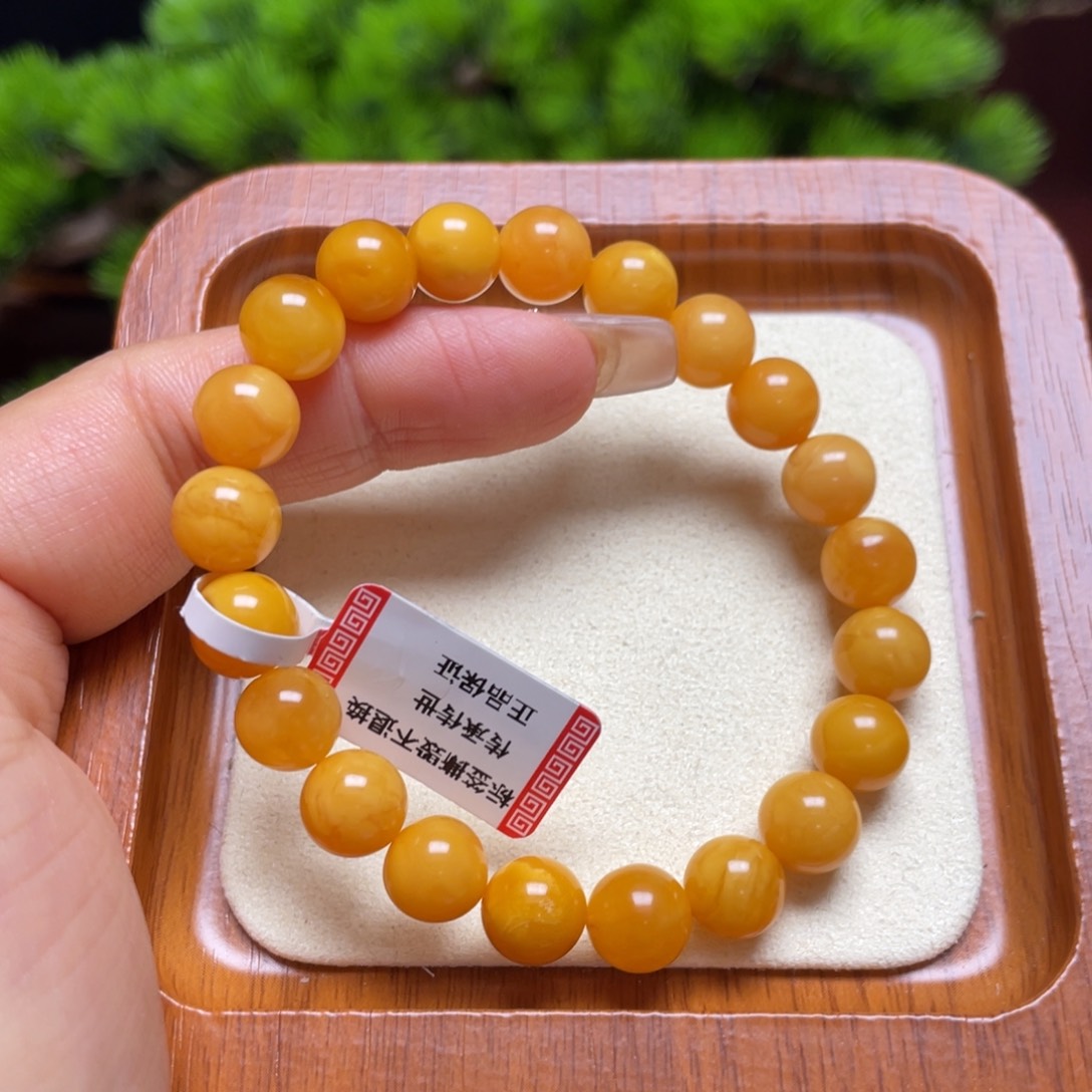 未镶嵌蜜蜡手链手串