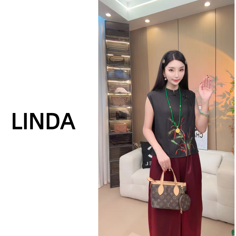 【穗穗平安】新中式国风立领刺绣马夹复古绣花马甲上衣女