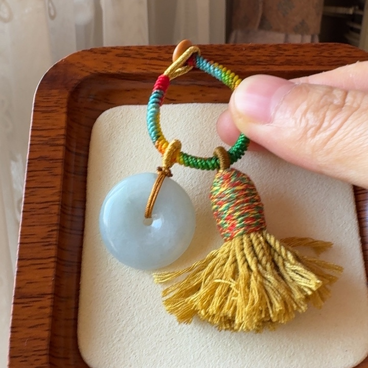 翡翠未镶嵌颈饰钥匙扣11