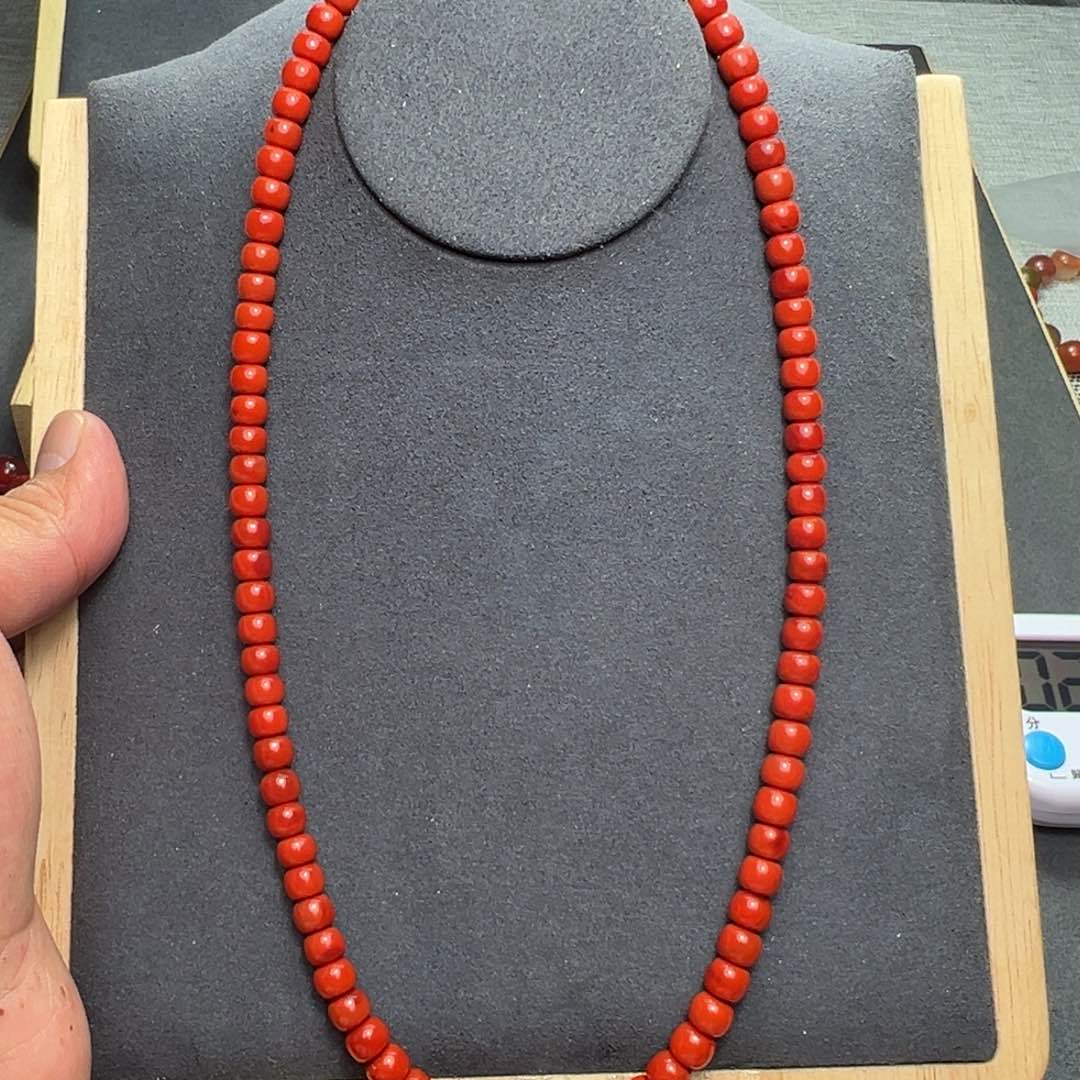南红玛瑙颈饰未镶嵌祁*