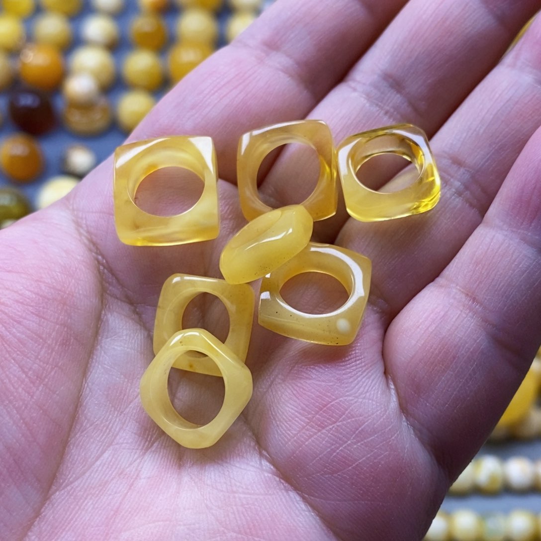 琥珀珠宝奇石未镶嵌尺寸9.11 mm