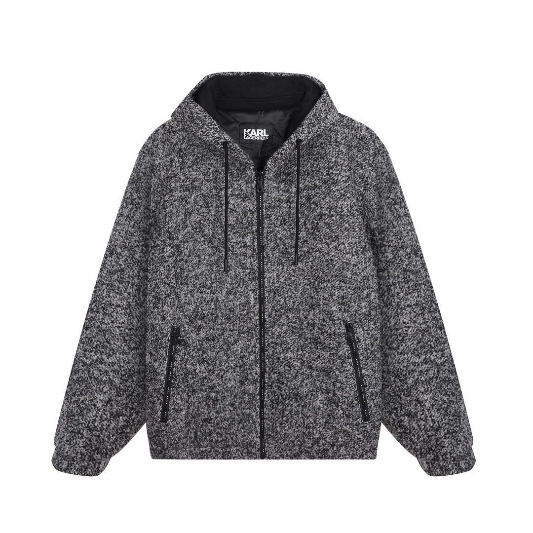 【官方男装】KARL LAGERFELD卡尔拉格斐羊毛夹克老佛爷P21X1416