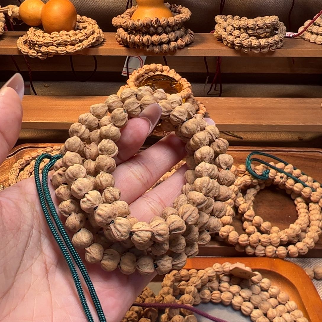 歪***零柏木吊坠热振莲花长串