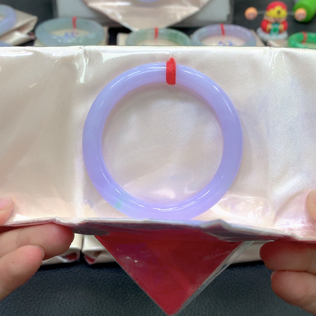 翡翠未镶嵌手镯51圆