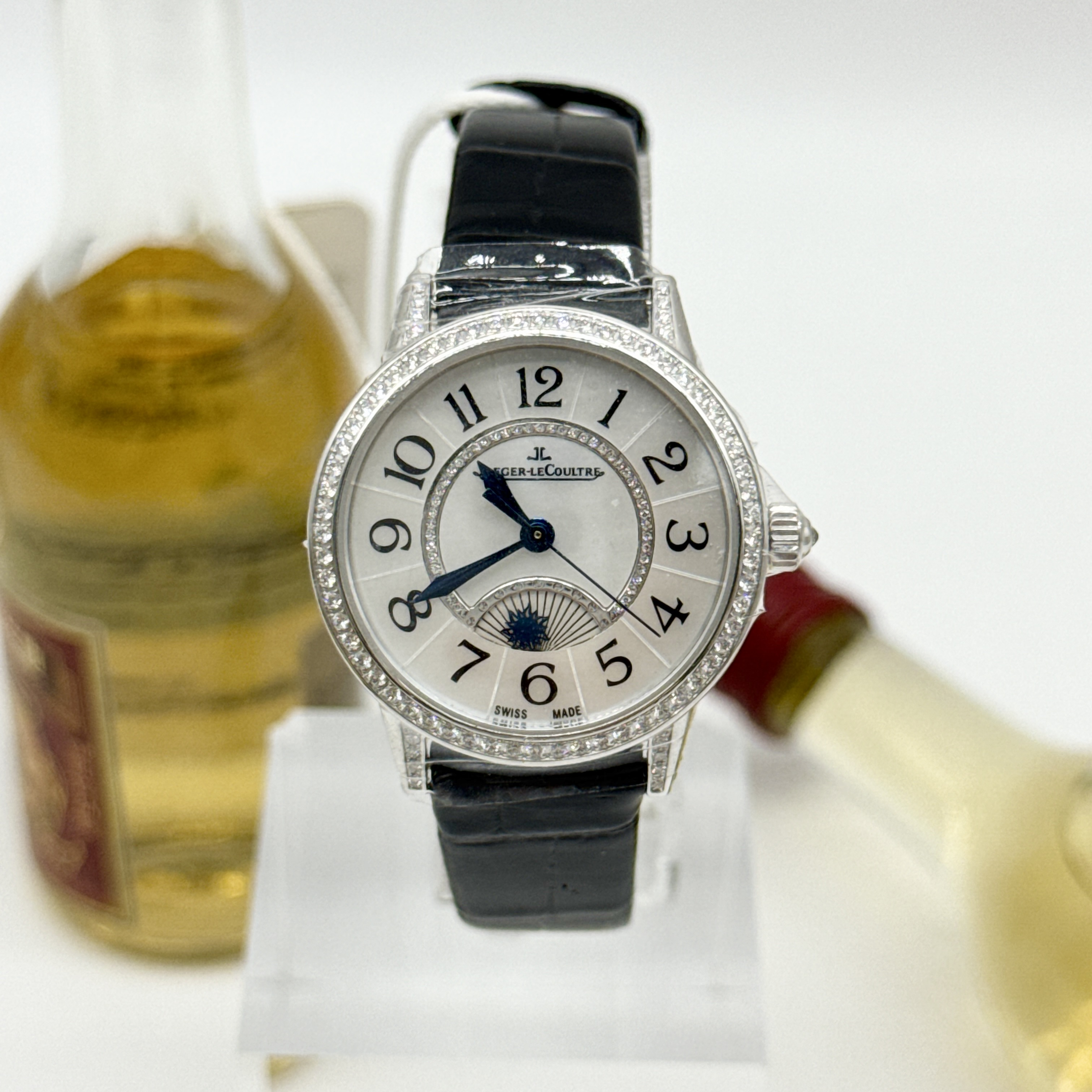 99新 Jaeger-LeCoultre/积家 约会 自动机械 18k白金镶钻 29MM 单