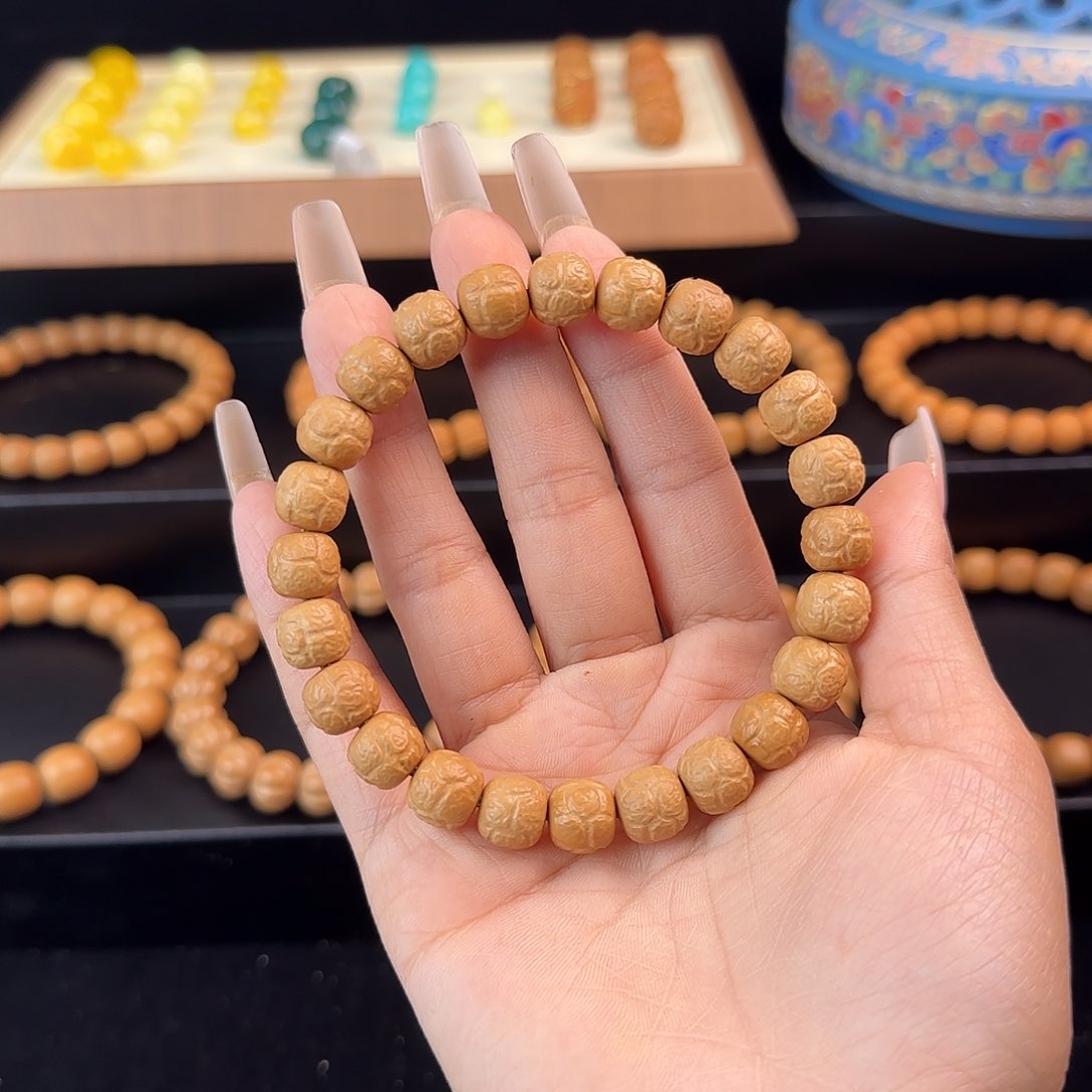 猴头核桃手串饕餮