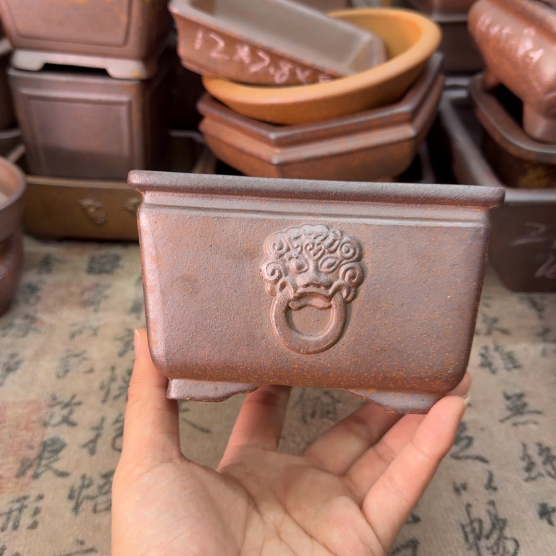 紫砂花盆54号宜兴紫砂正品12.5x7.5