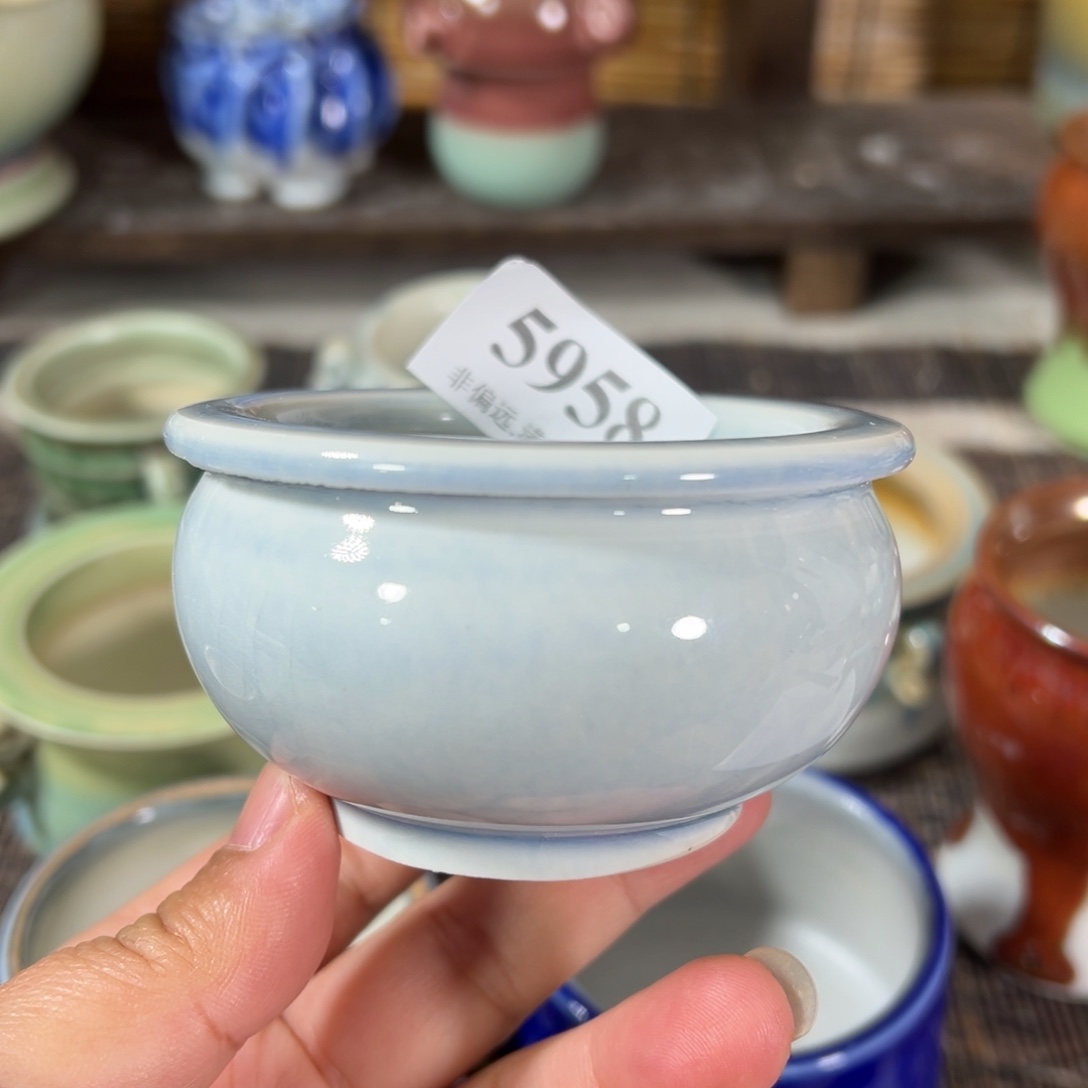 红陶景德镇手工花盆