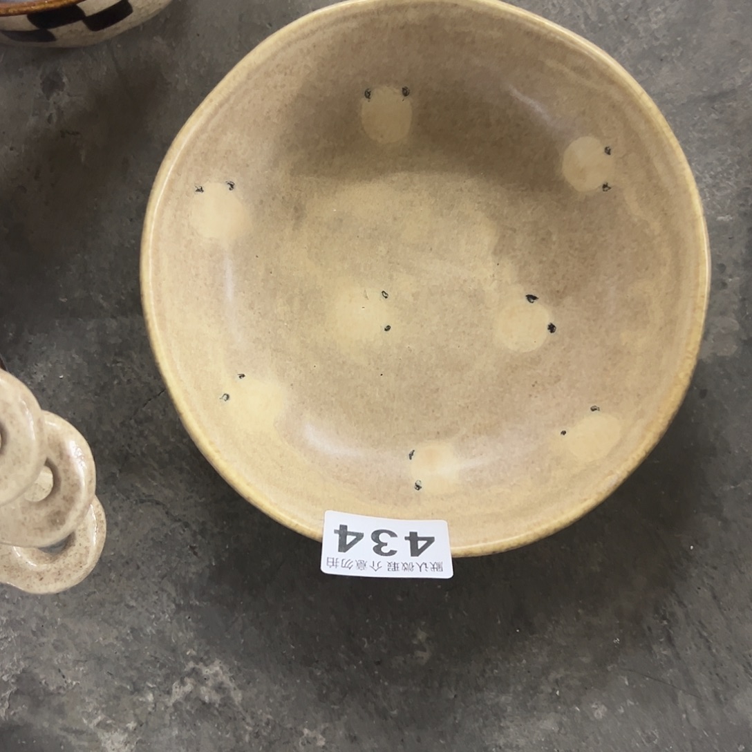 搪瓷微瑕小熊深盘一个434