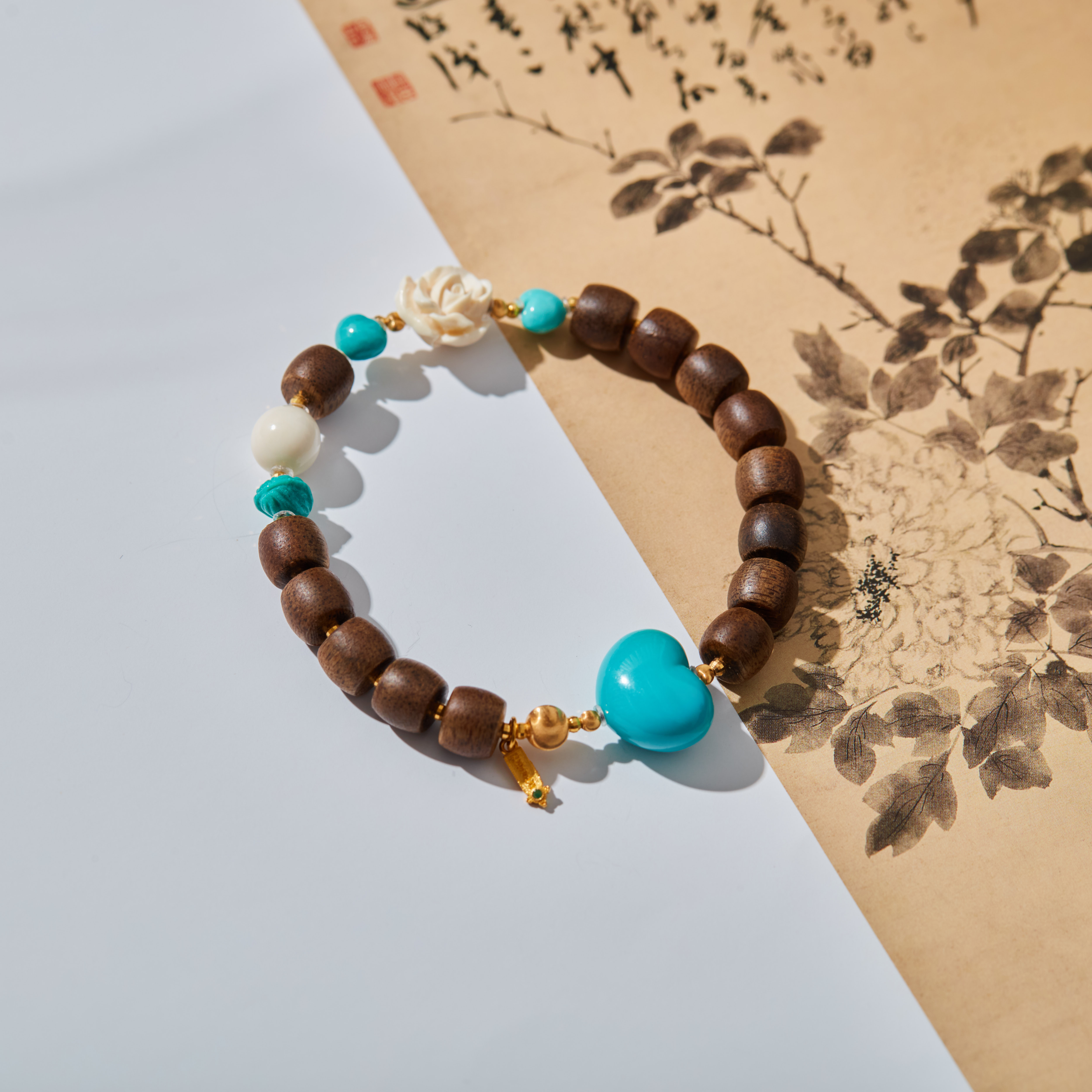 【云上雅岚】18K沉香手串多样性发一#XYGD316039-B