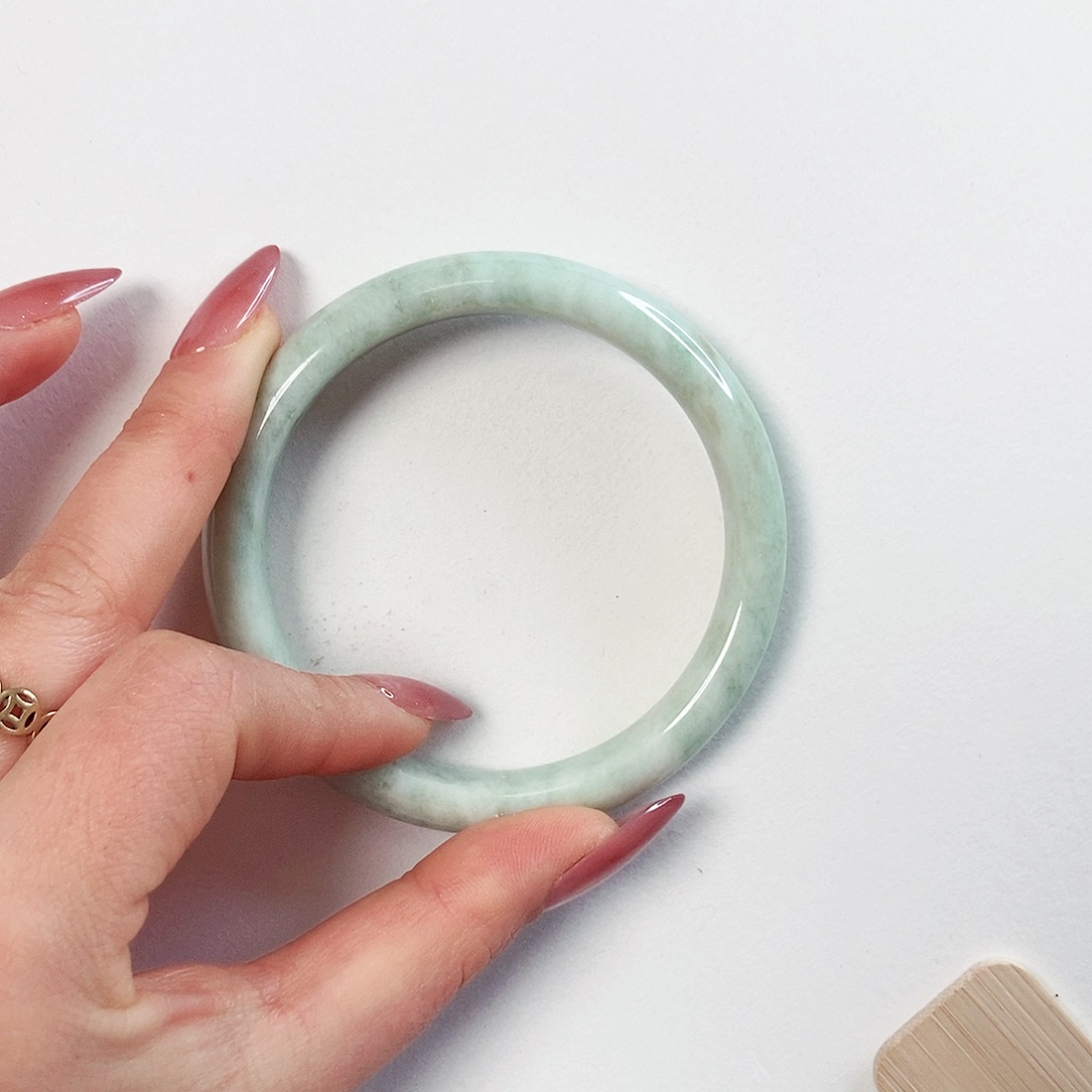 蓝田玉（蛇纹石化大理石玉）手镯未镶嵌