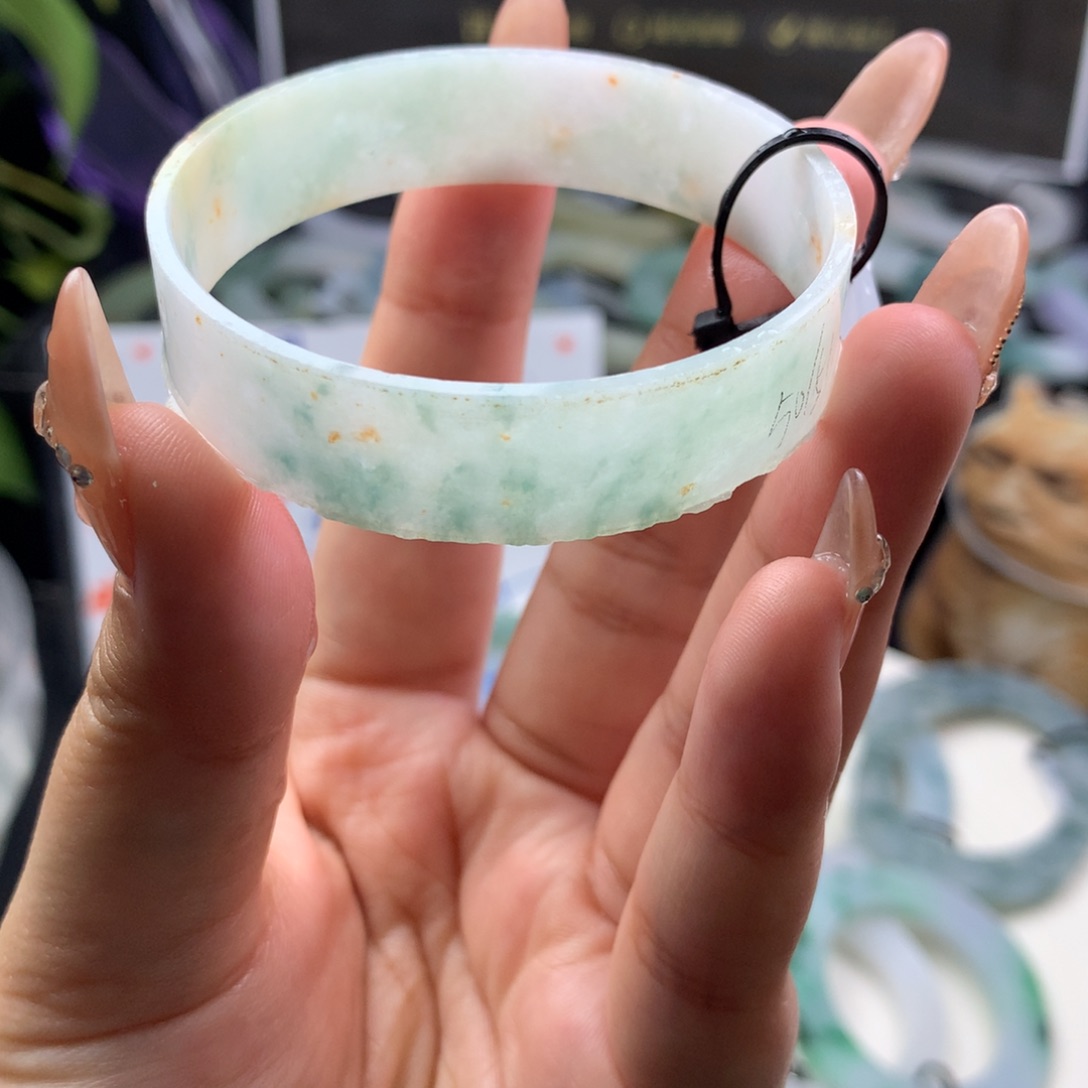 定制翡翠叮当镯 未镶嵌50/51 