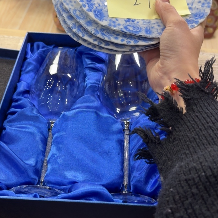 人造水晶古美术置物摆件