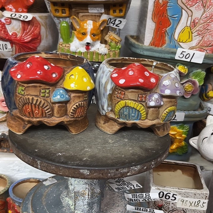 粗陶材质多肉花盆