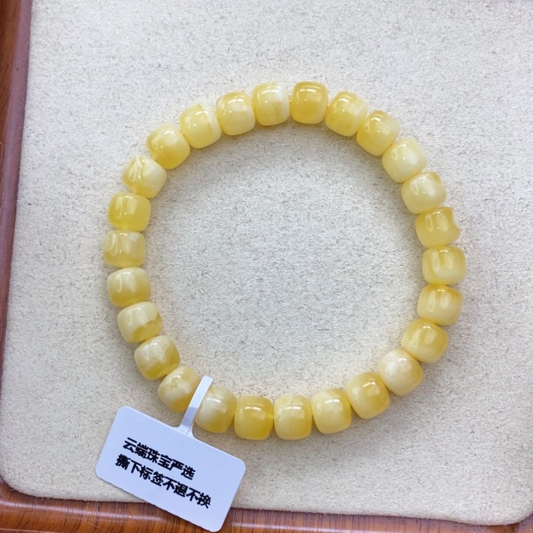 琥珀珠宝奇石未镶嵌8mm×7mm