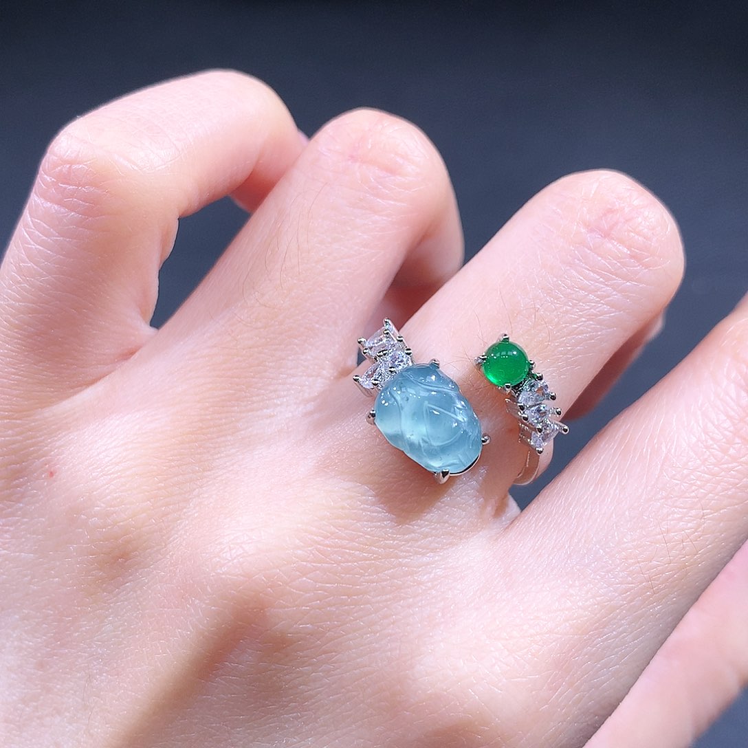 未镶嵌戒指翡翠翡翠