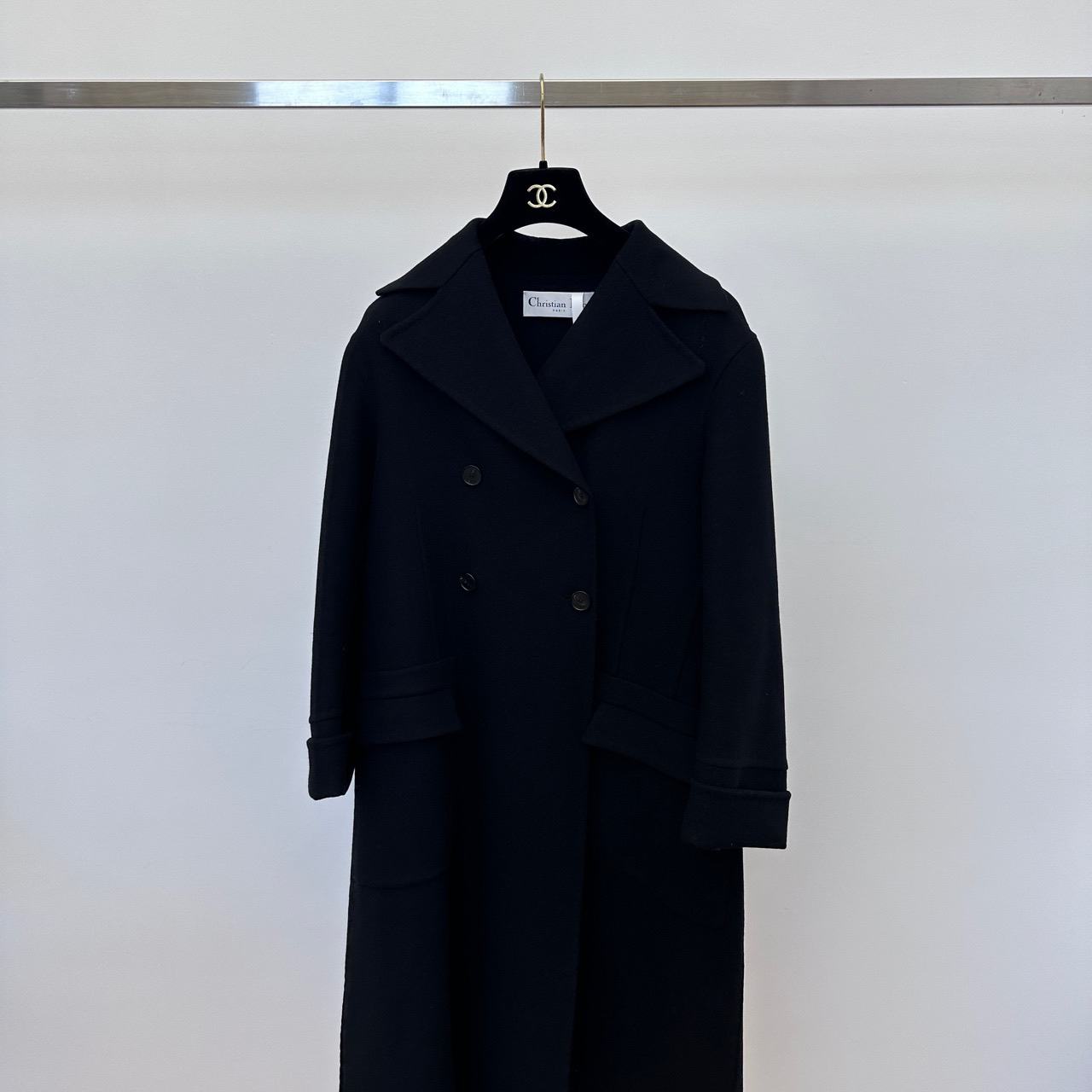 99新 DIOR/迪奥 黑色经典款大衣 36码 01102