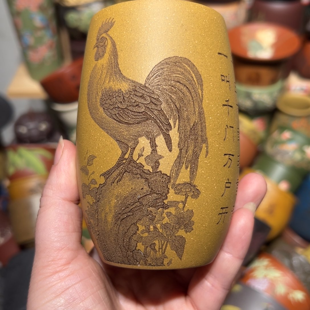 紫砂茶杯宜兴紫砂主人杯