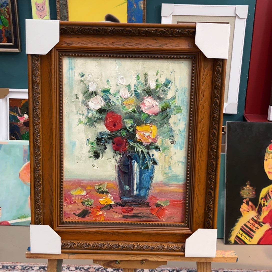 油画花卉手绘油画