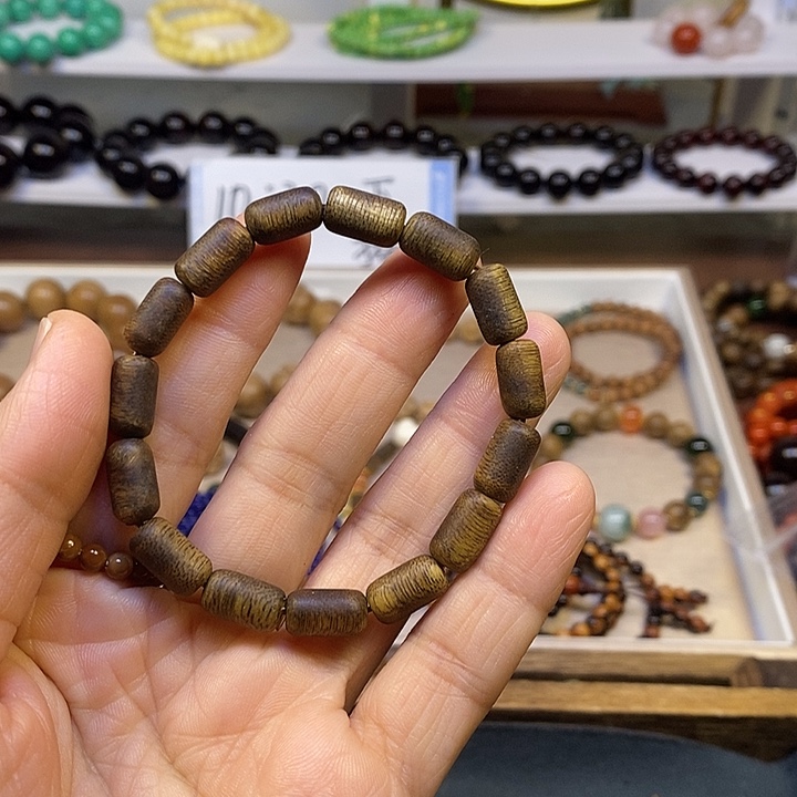 木奇楠手串单圈卡7*12